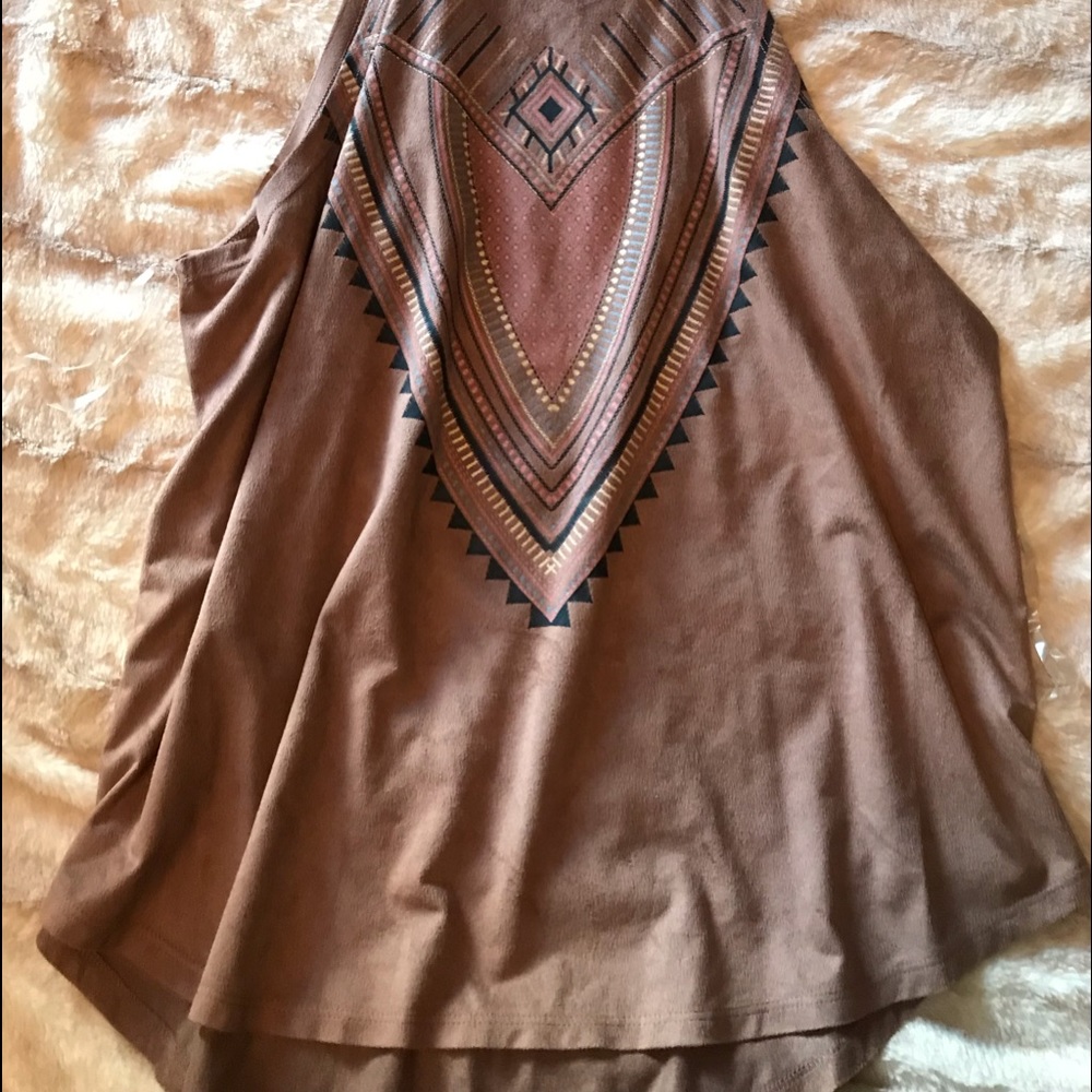 Brown Aztec Tank - Picture 2 of 4